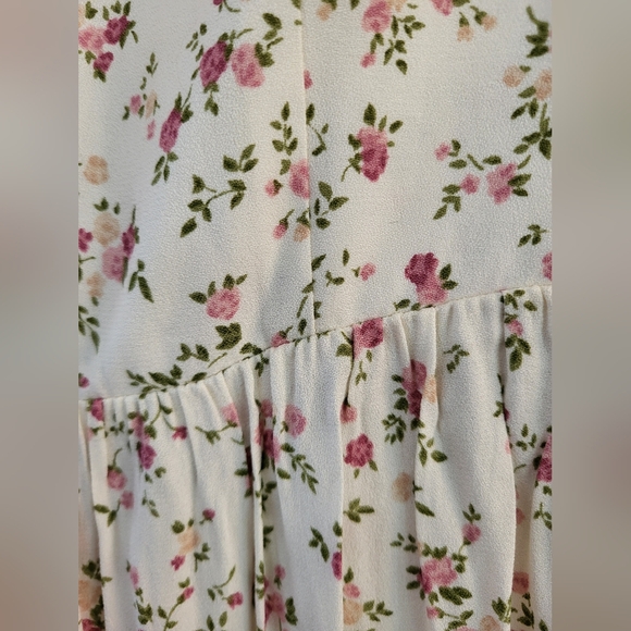 NWT Reformation Floral Chaylyn Long Sleeve Midi Dress - Size 4 - Picture 8 of 11